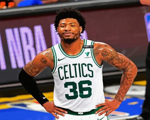 Marcus Smart Player paint by numbers