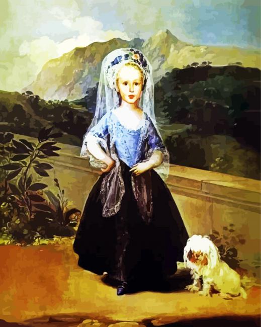 Portrait Of Maria Teresa paint by numbers