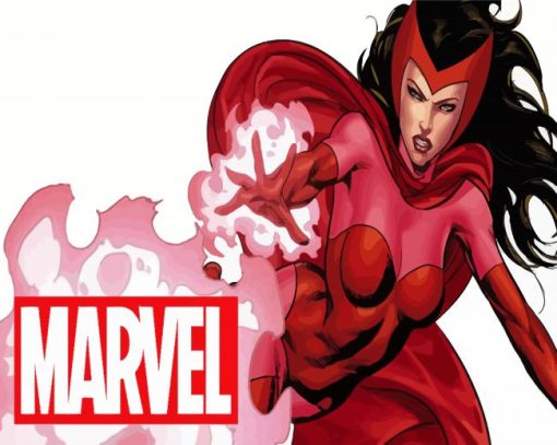 Wanda Marvel Character paint by numbers