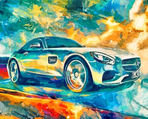 Mercedes Amg Art paint by numbers