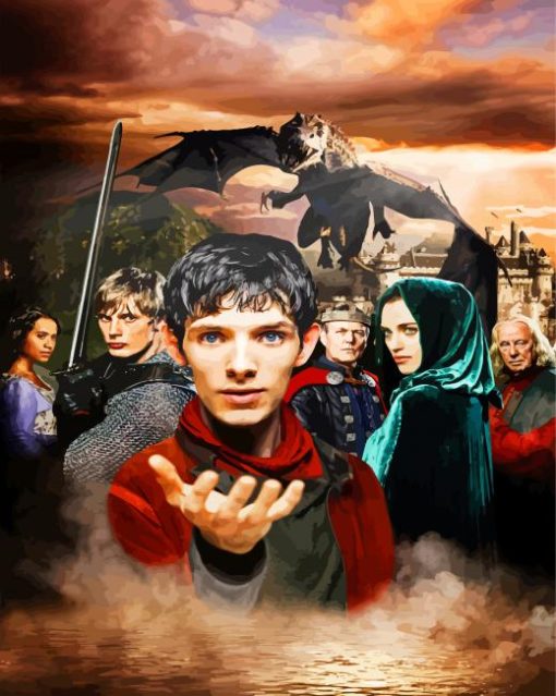 Merlin Characters paint by numbers