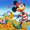 Pluto And Mickey Mouse paint by numbers