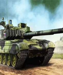 Battle Military Tank paint by numbers