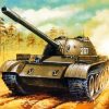 Battle Tank Art paint by numbers