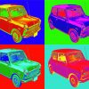 Mini Cooper Pop Art paint by numbers