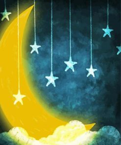 Moon And Stars paint by numbers