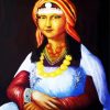 Moroccan Amazigh Mona Lisa paint by numbers