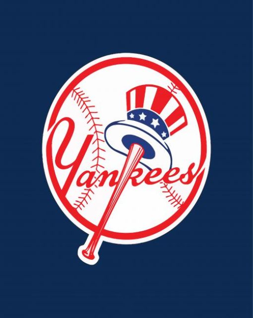 New York Yankees Logo Paint By Numbers - Canvas Paint by numbers
