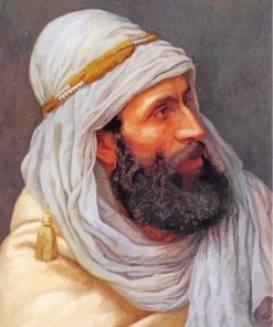 Old Arabian Man paint by numbers