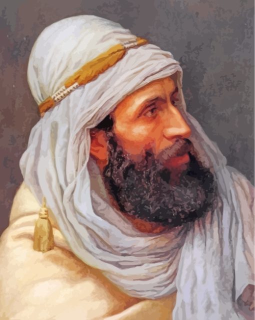 Old Arabian Man paint by numbers