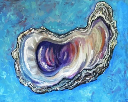 Oyster Shell Art paint by numbers