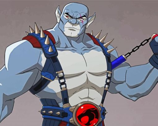 Panthro ThunderCats paint by numbers