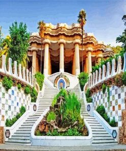 Aesthetic Park Güell paint by numbers