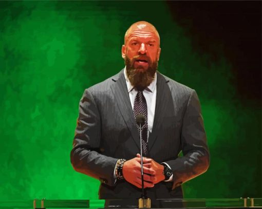 Paul Levesque Triple H paint by numbers