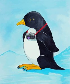 Penguin Photographer paint by numbers