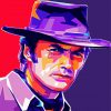 Clint Eastwood Pop Art paint by numbers