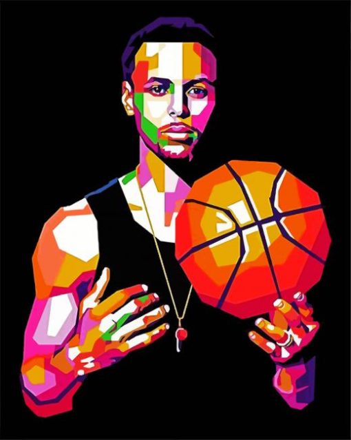 Pop Art Stephen Curry paint by numbers