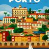 Porto City Poster paint by numbers