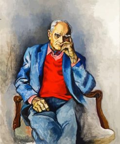 Portrait Of Alberto Moravia paint by numbers