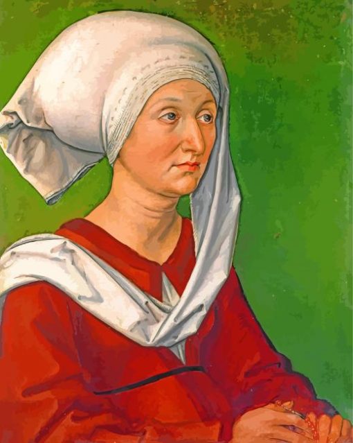 Portrait Of Barbara Dürer Née Holper paint by numbers