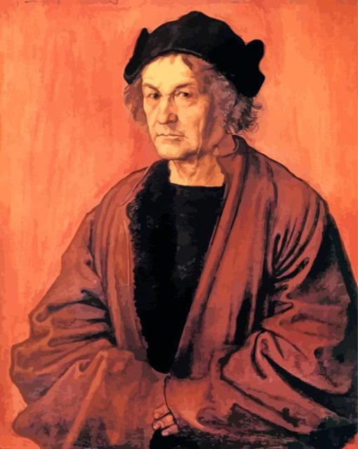 Portrait Of Dürer's Father At 70 paint by numbers