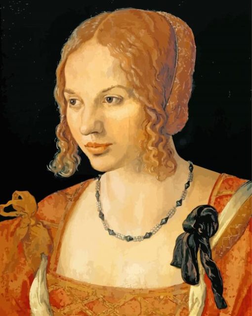 Portrait Of A Venetian Woman paint by numbers