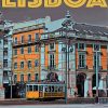 Portugal Lisboa Poster paint by numbers
