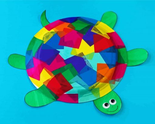 Rainbow Colorful Tortoise paint by numbers