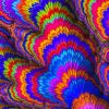 Rainbow Fractal paint by numbers