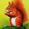 Red Squirrel Animal paint by numbers