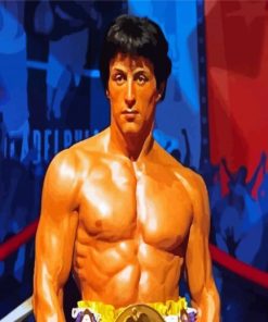 Rocky Balboa Boxer paint by numbers