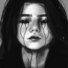 Sad Depressed Girl paint by numbers