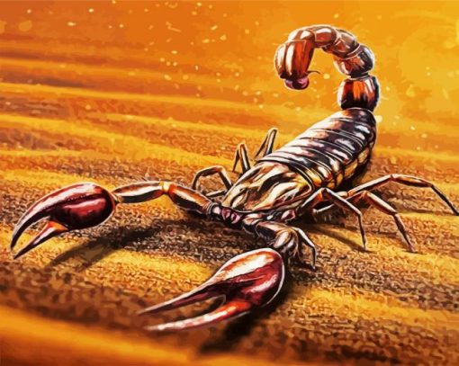 Scorpion Art paint by numbers
