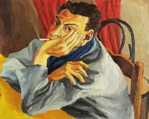 Self Portrait Guttuso paint by numbers