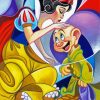 Snow White And Dopey paint by numbers