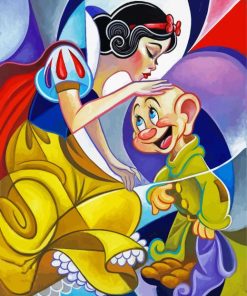 Snow White And Dopey paint by numbers