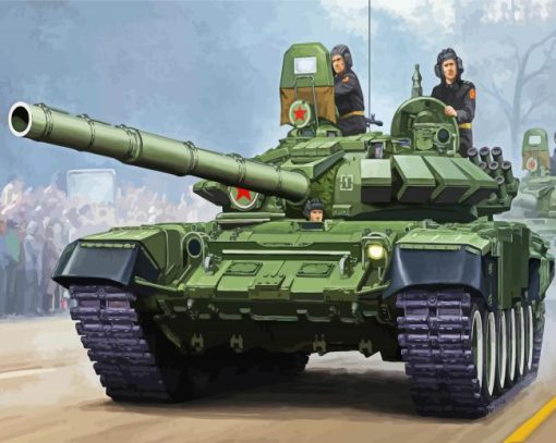 Soldiers In Tank paint by numbers