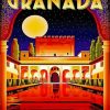 Granada City Poster paint by numbers