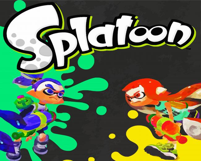 Splatoon Poster paint by numbers