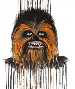 Splatter Chewbacca Art paint by numbers