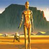 C3PO Robot Character paint by numbers