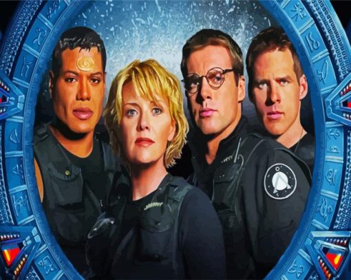 Stargate Science Fiction Movie paint by numbers