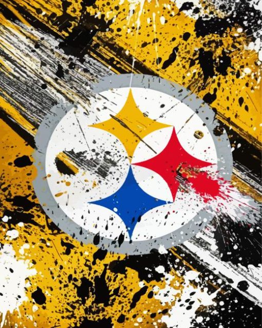 Steelers Logo Art paint by numbers
