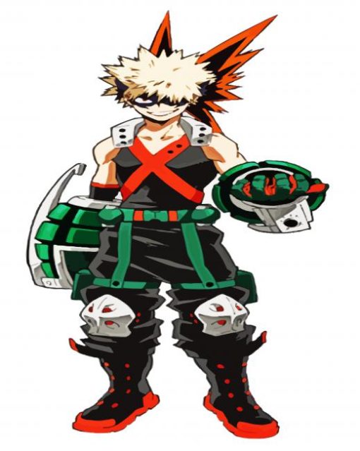 Strong Bakugo Anime paint by numbers