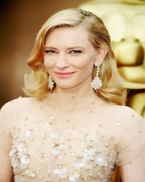 Stunning Cate Blanchett paint by numbers