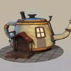 Aesthetic Teapot House paint by numbers