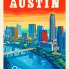 Austin Texas Poster paint by numbers