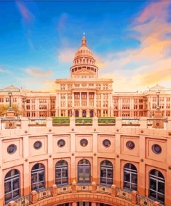 Texas Austin Capital paint by numbers
