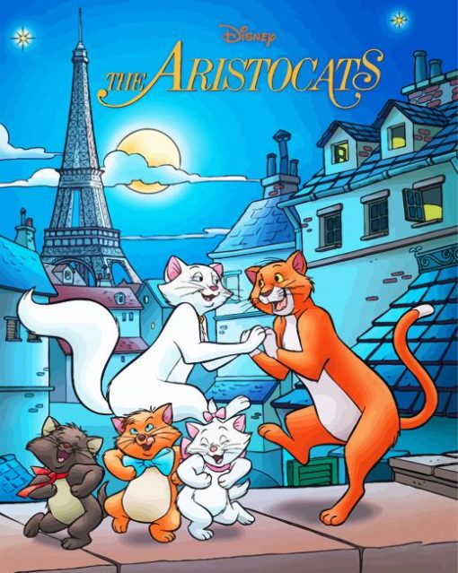 The Aristocats Disney Poster paint by numbers