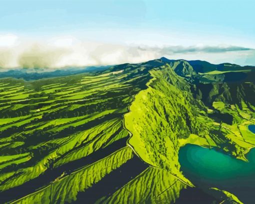 The Azores Island paint by numbers